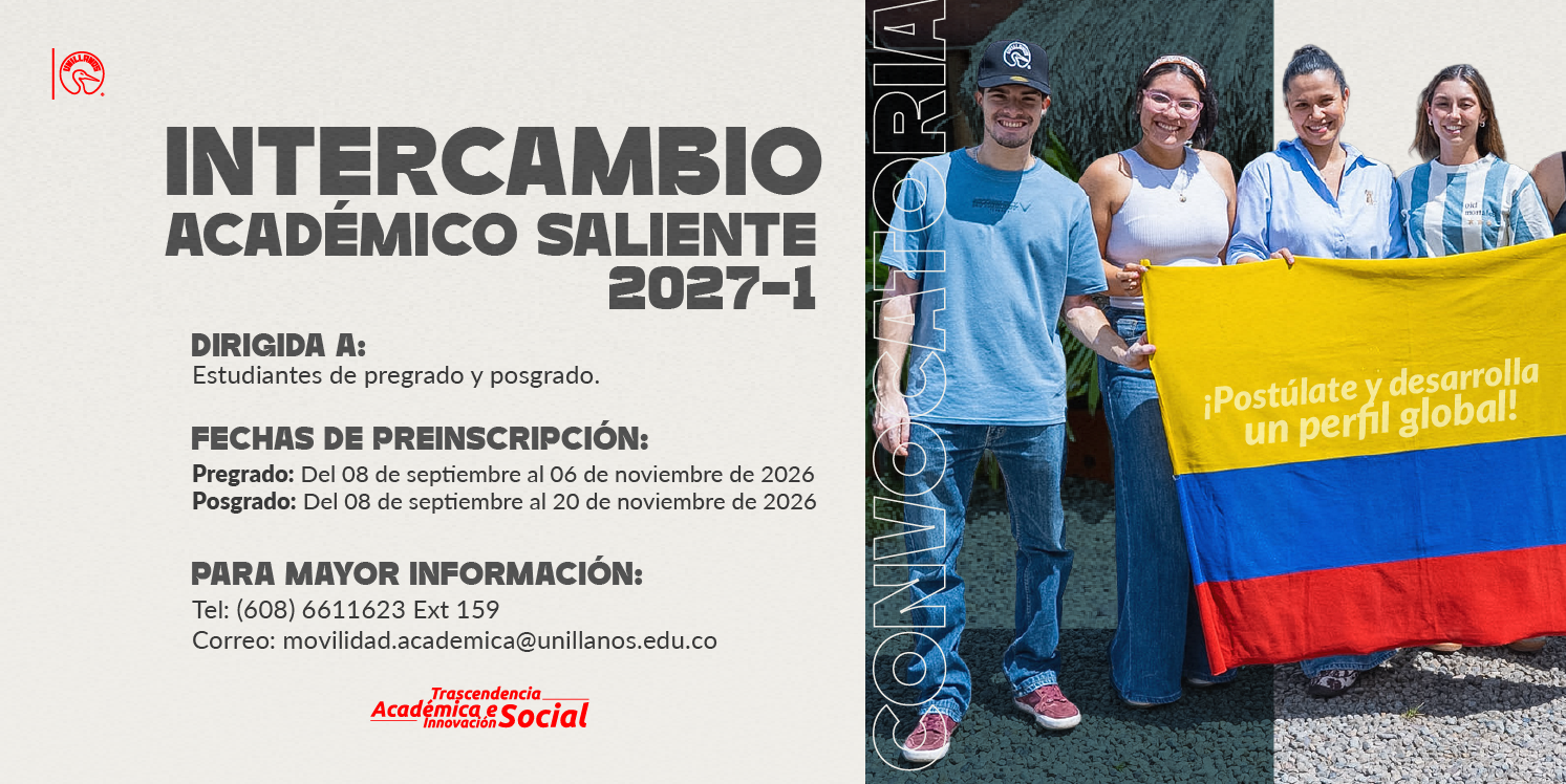 Convocatoria: Intercambio Académico Saliente 2026-2