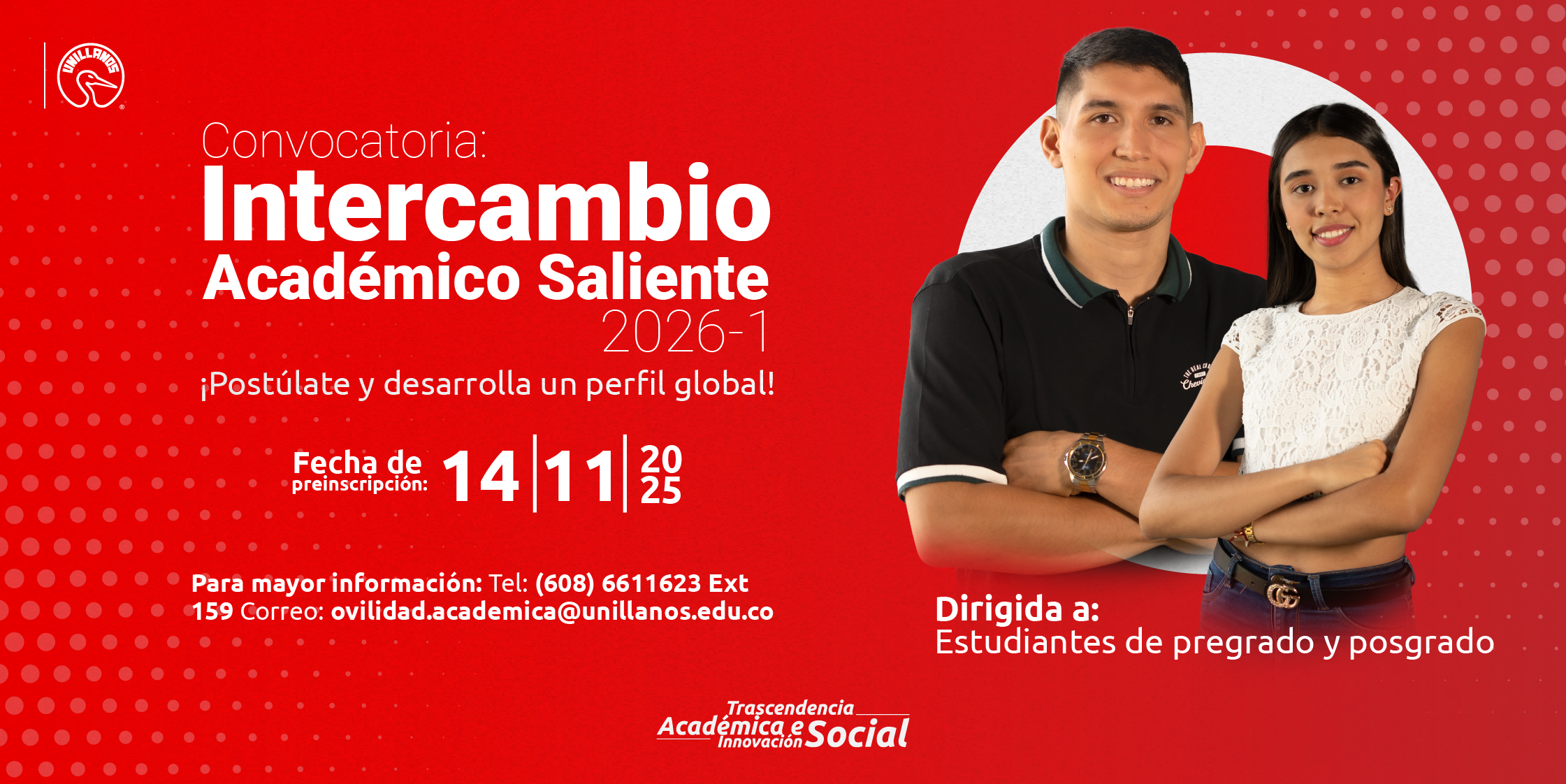 Convocatoria: Intercambio Académico Saliente 2026-1