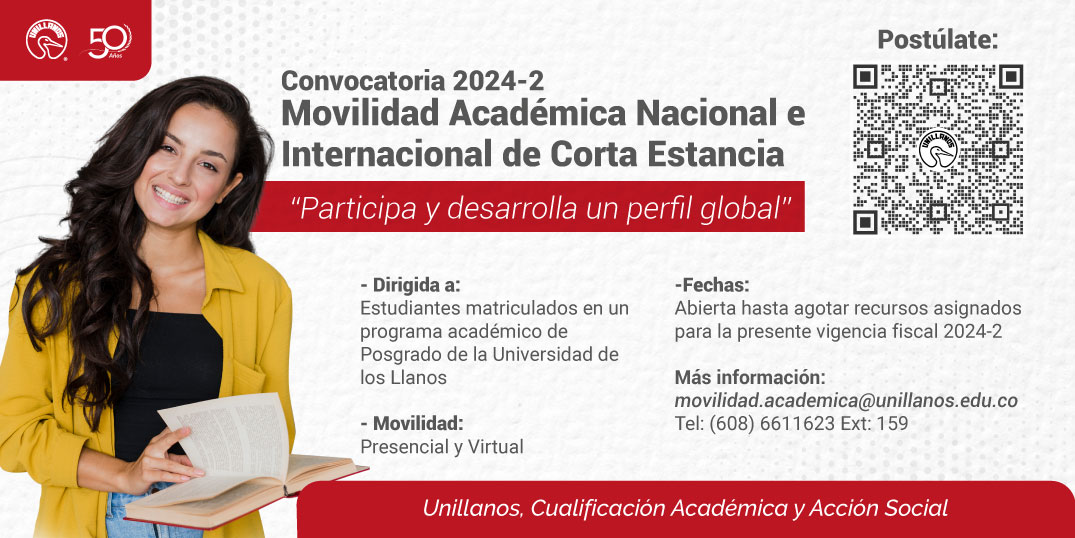 Convocatoria 2024-2 Movilidad Académica Nacional e Internacional de Corta Estancia