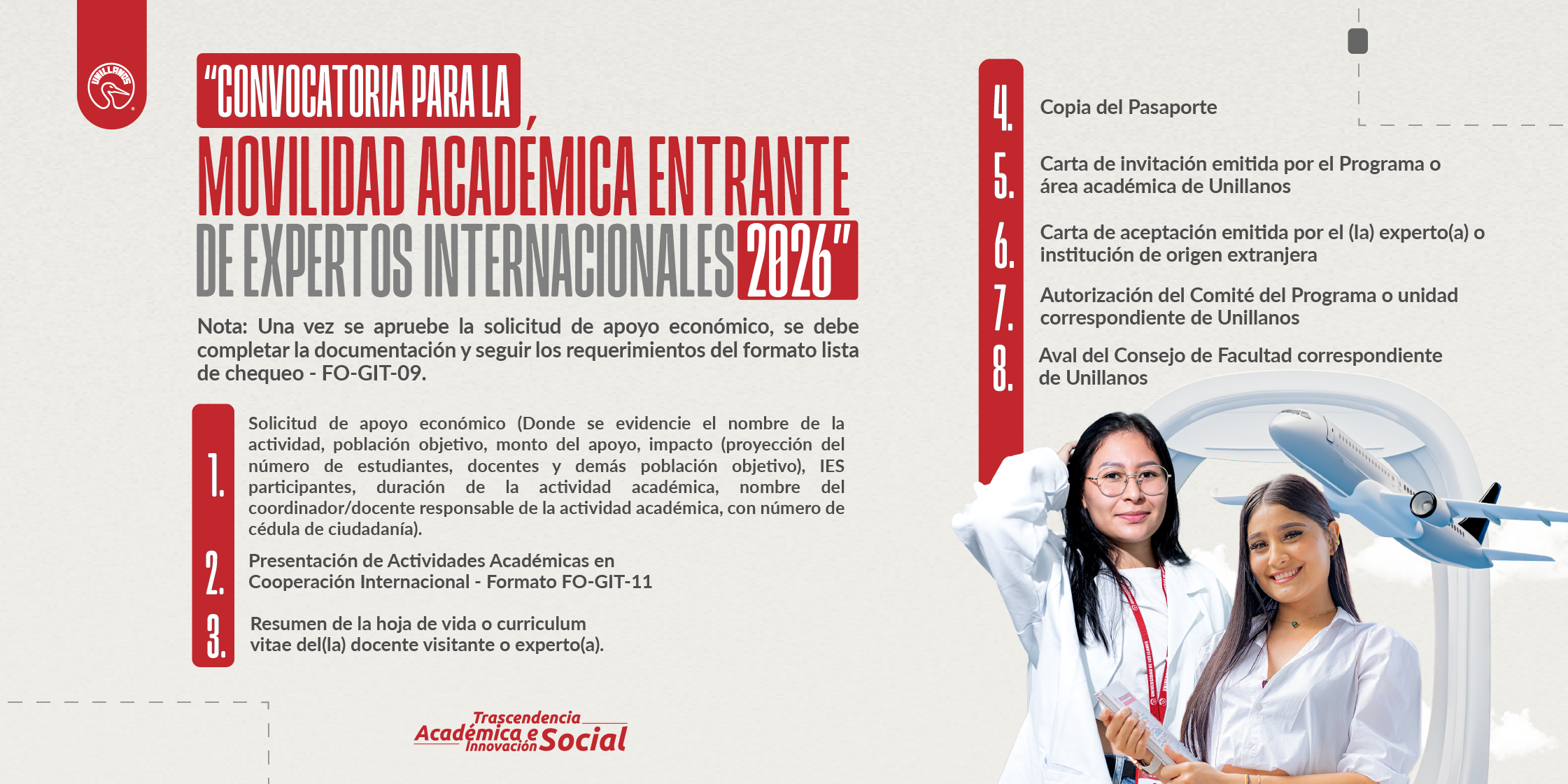 Requisitos de intercambio académico entrante de docentes 